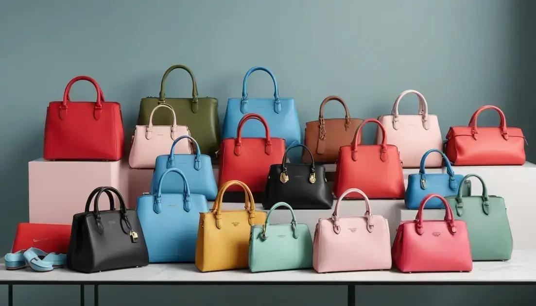 As cinco cores de bolsas que estão dominando