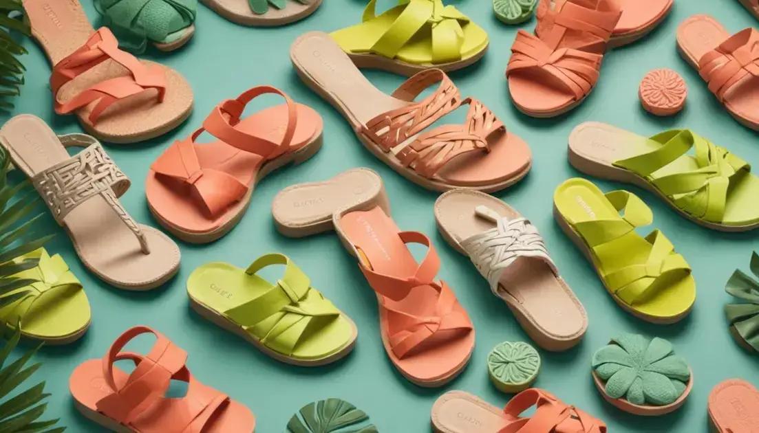 tendências de sandálias para o verão