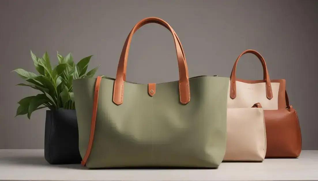 materiais sustentáveis nas coleções de bolsas