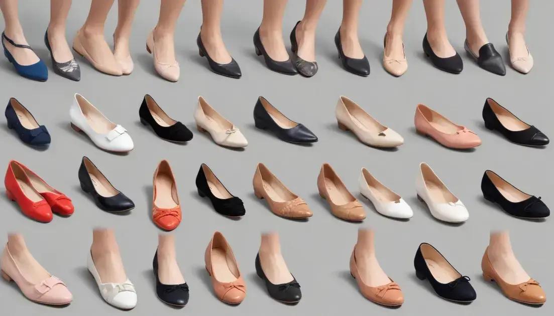 Diferenças entre sapatos femininos e sapatilhas para pés pequenos