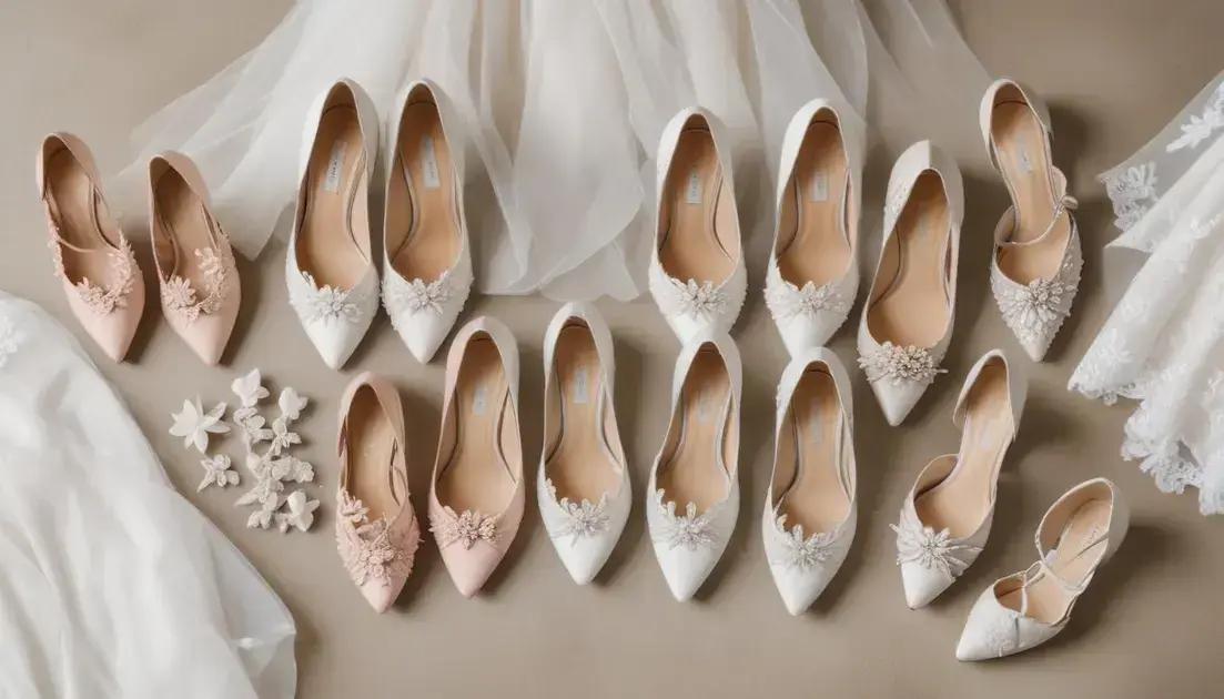 Como combinar sapatos com o vestido de noiva