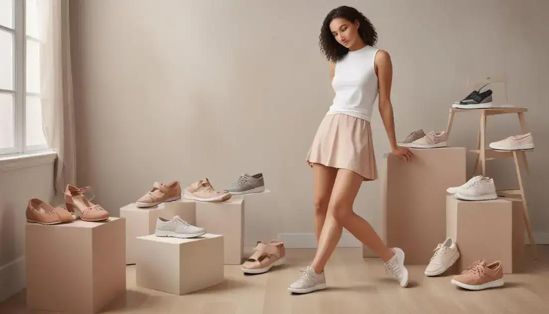 Estilos de sapatos femininos que oferecem suporte