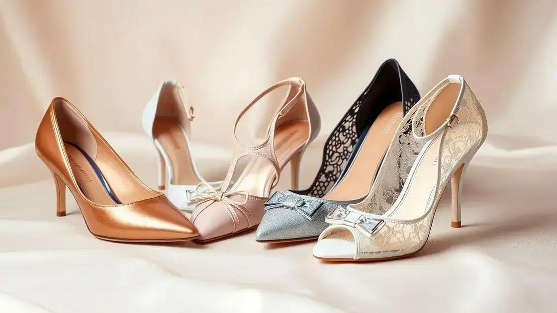 Os melhores materiais para calçados femininos de casamento