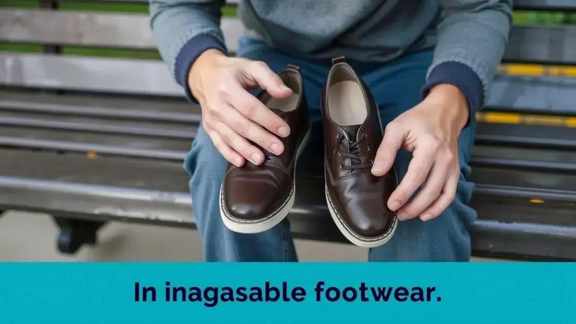 Impactos negativos de sapatos inadequados
