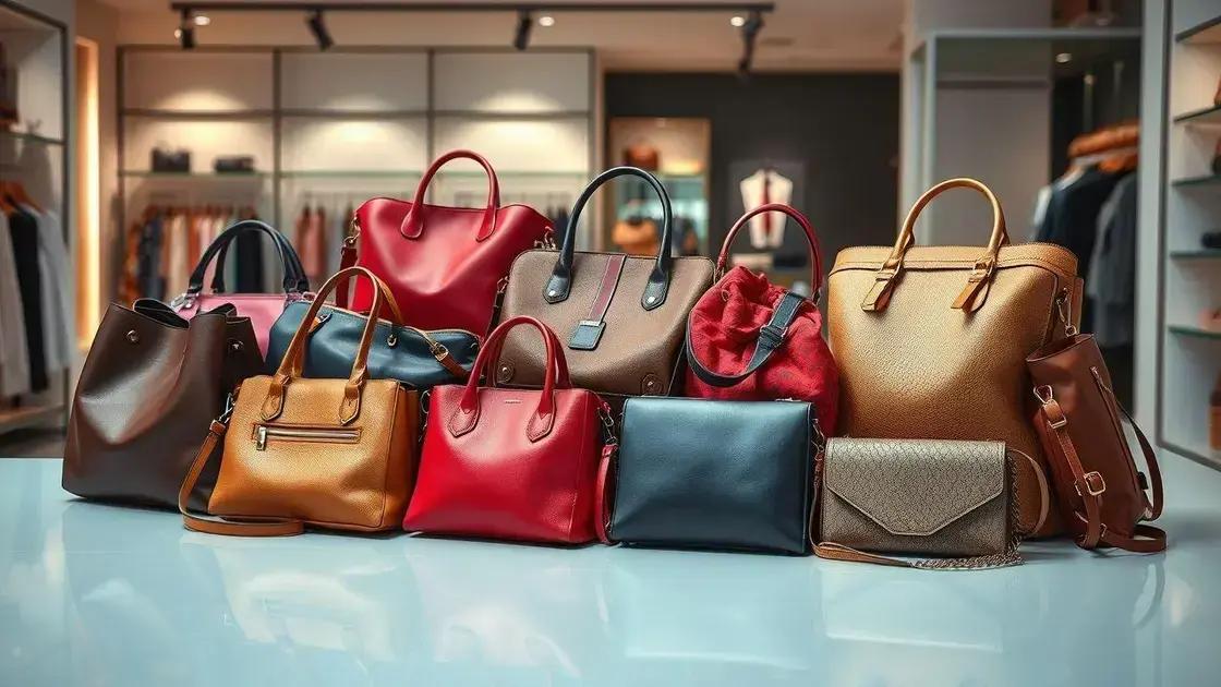 A importância das bolsas femininas na moda
