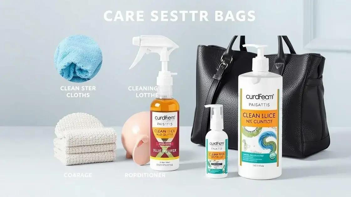 Dicas de cuidados e manutenção para suas bolsas