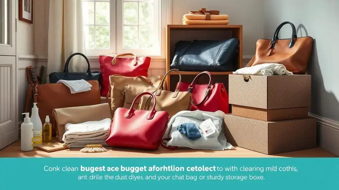 Como cuidar de bolsas baratas para aumentar a durabilidade