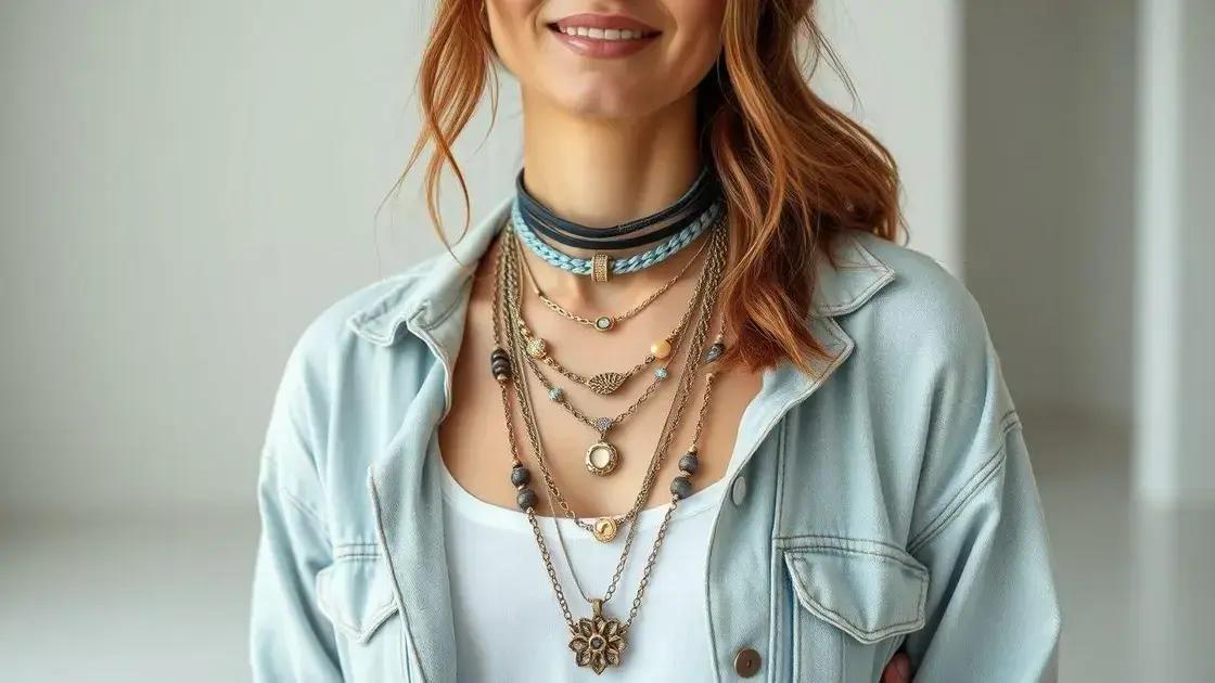 Dicas de combinação de colares femininos com roupas