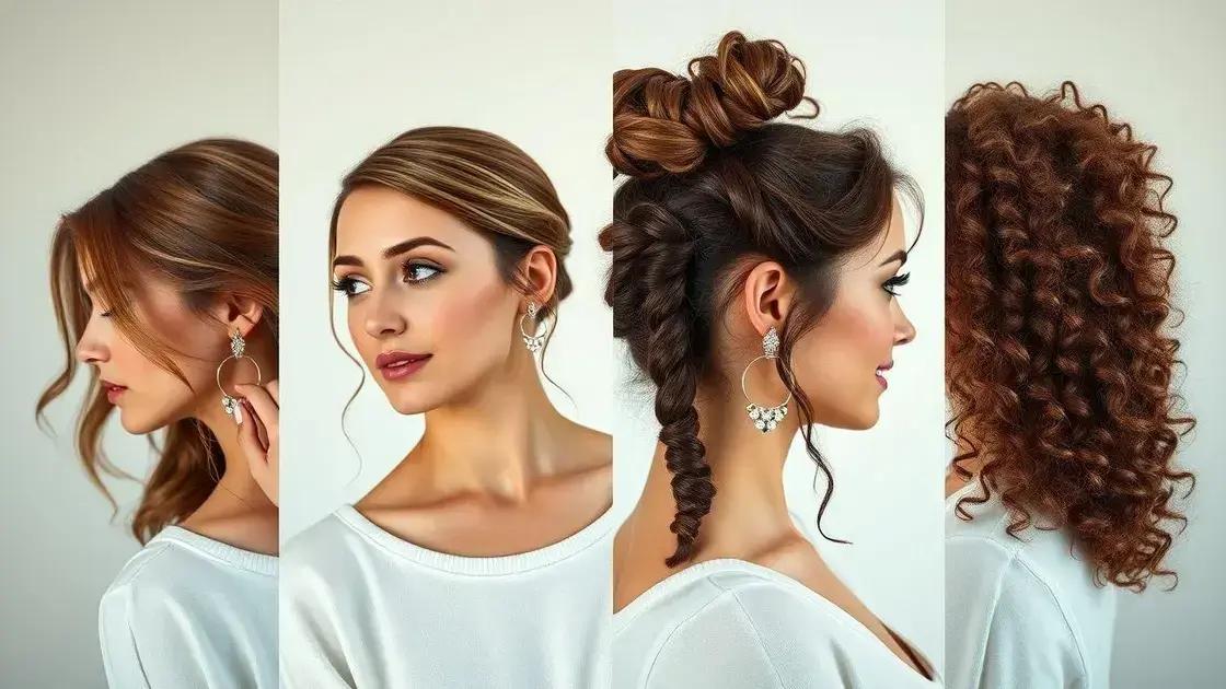 Dicas para combinar brincos com diferentes penteados