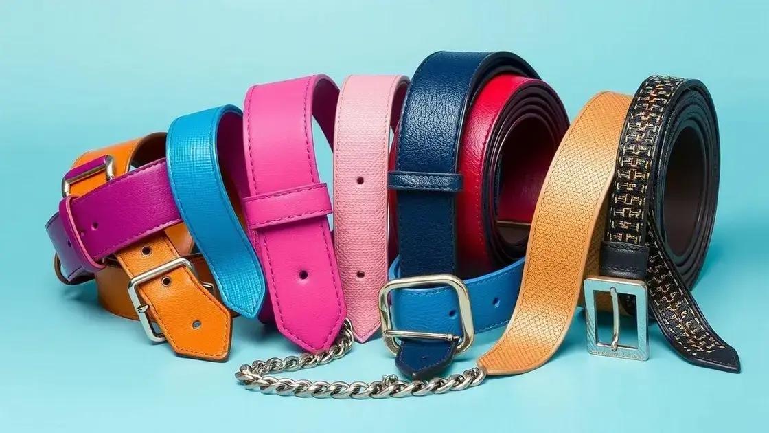 Tendências atuais em cintos femininos