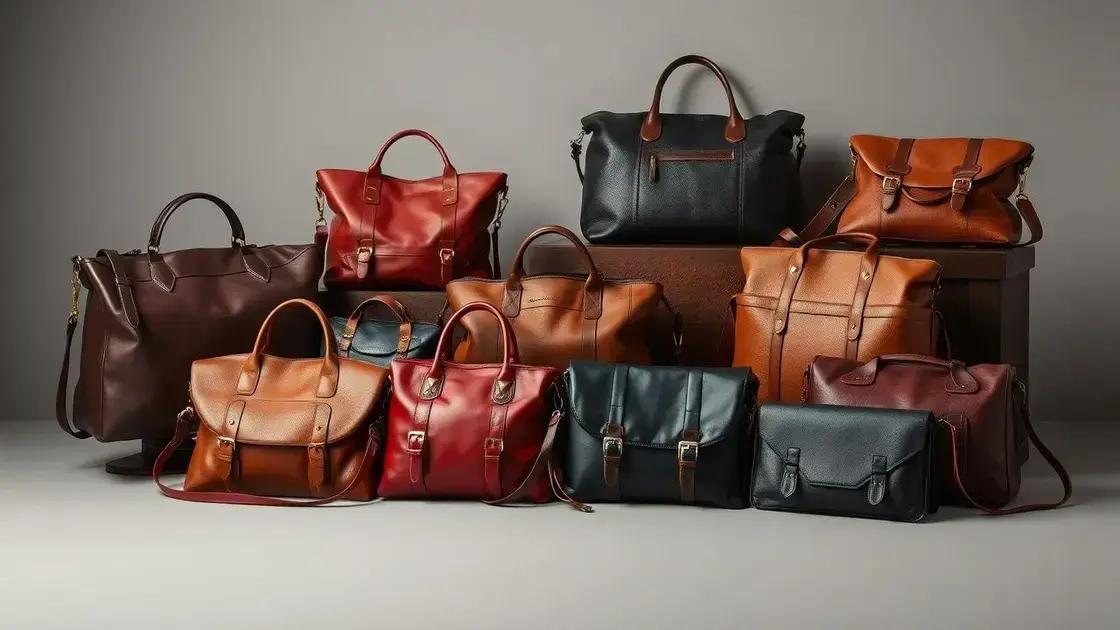 Bolsas de couro: descubra os melhores estilos e como escolher a sua