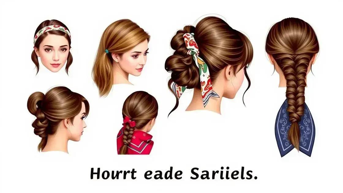 Dicas criativas para usar lenços no cabelo