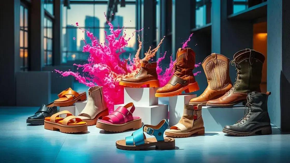 Tendências de moda para modelos de sapatos