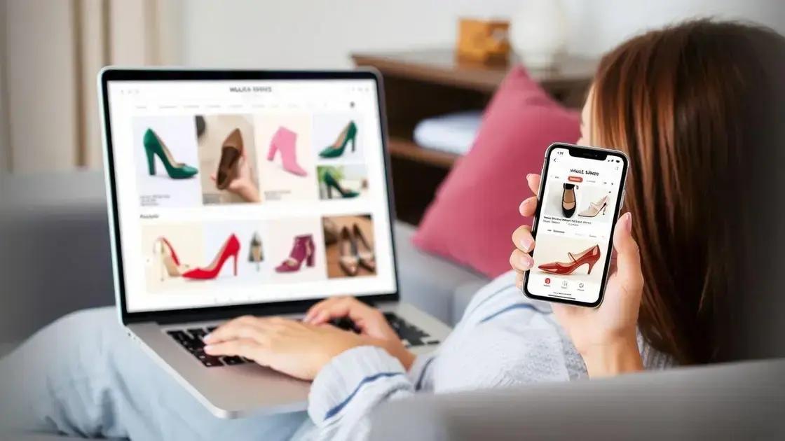Vantagens de comprar sapatos femininos online