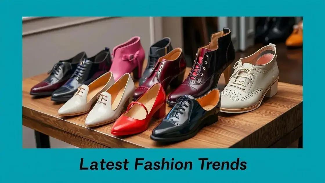 Modelos de sapatos que você deve conhecer: tendências 2025