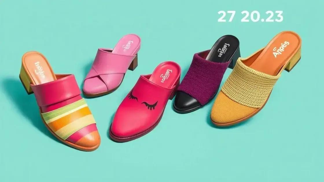 Tendências em mules femininas para 2025