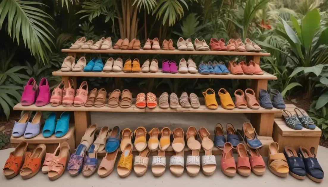 Estilos e tipos de calçados boho