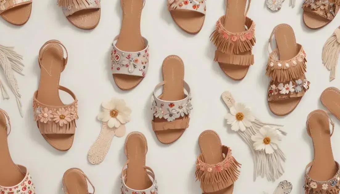 Modelos de sandálias rasteiras que estão na moda
