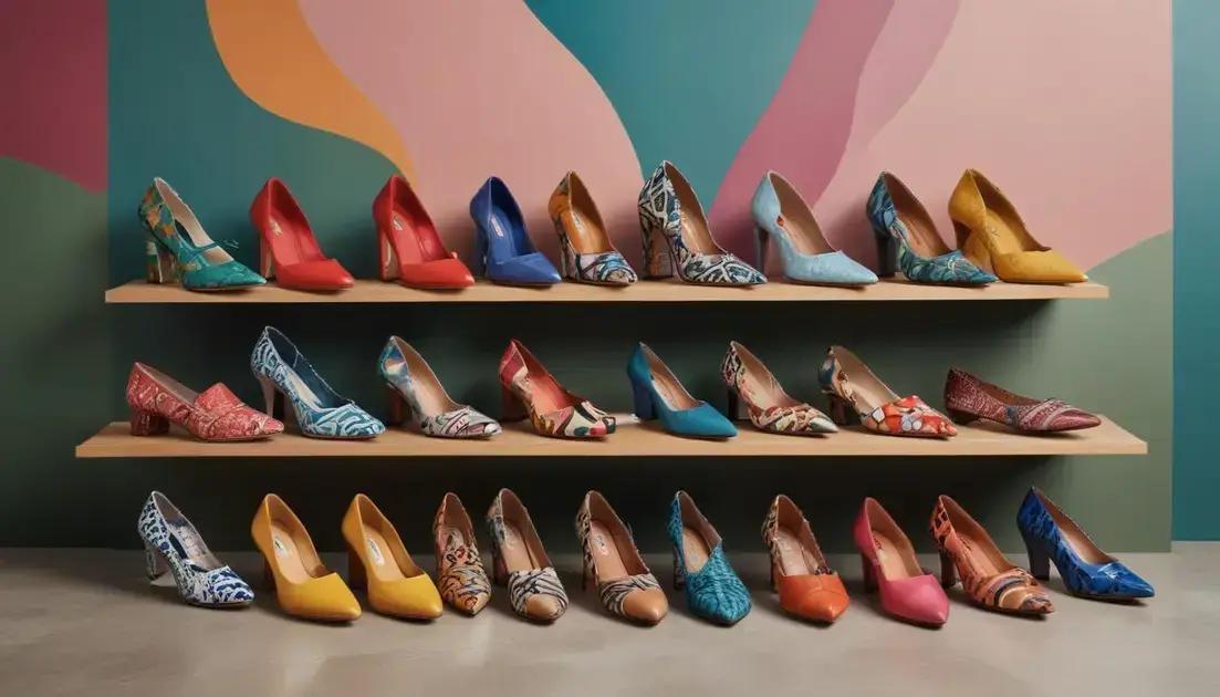Tendências de moda em calçados femininos DIX