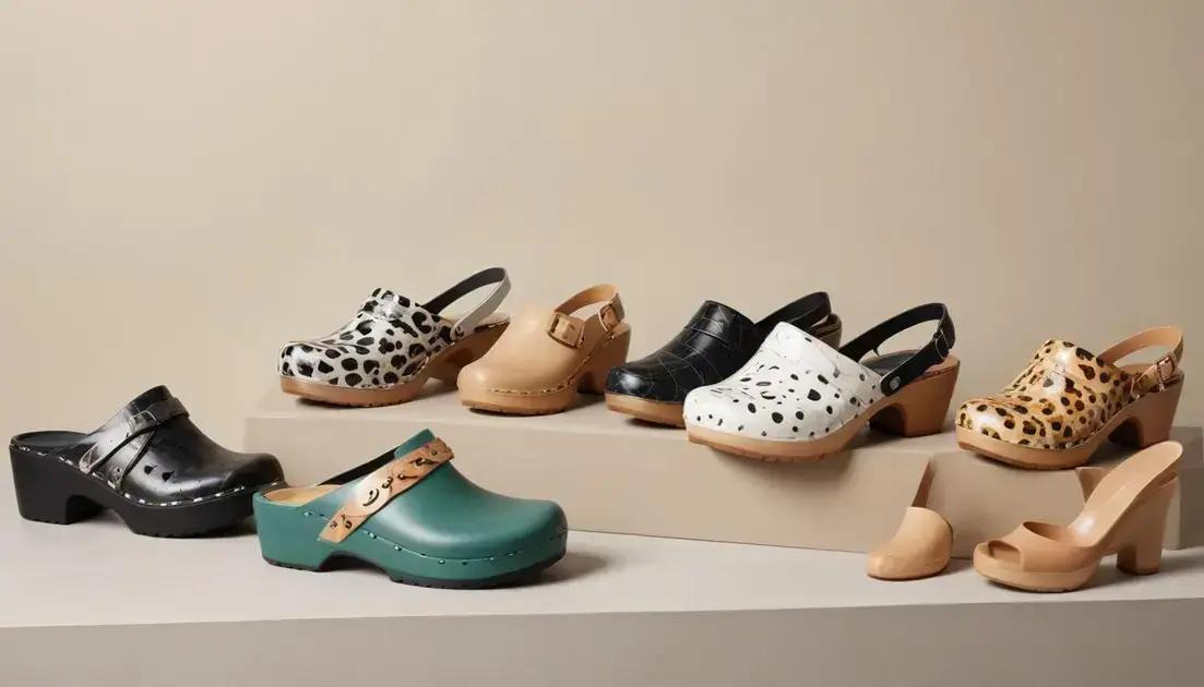 Tendências atuais em tamancos femininos Tendências atuais em tamancos femininos