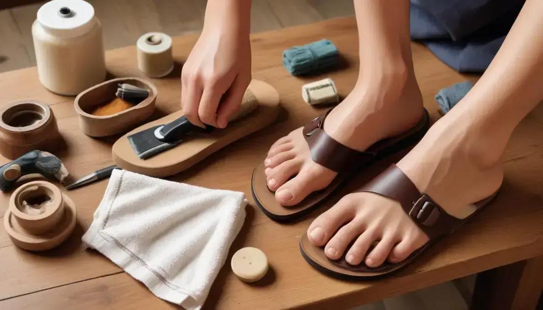 materiais, cuidados e manutenção para fazer sua rasteirinha durar