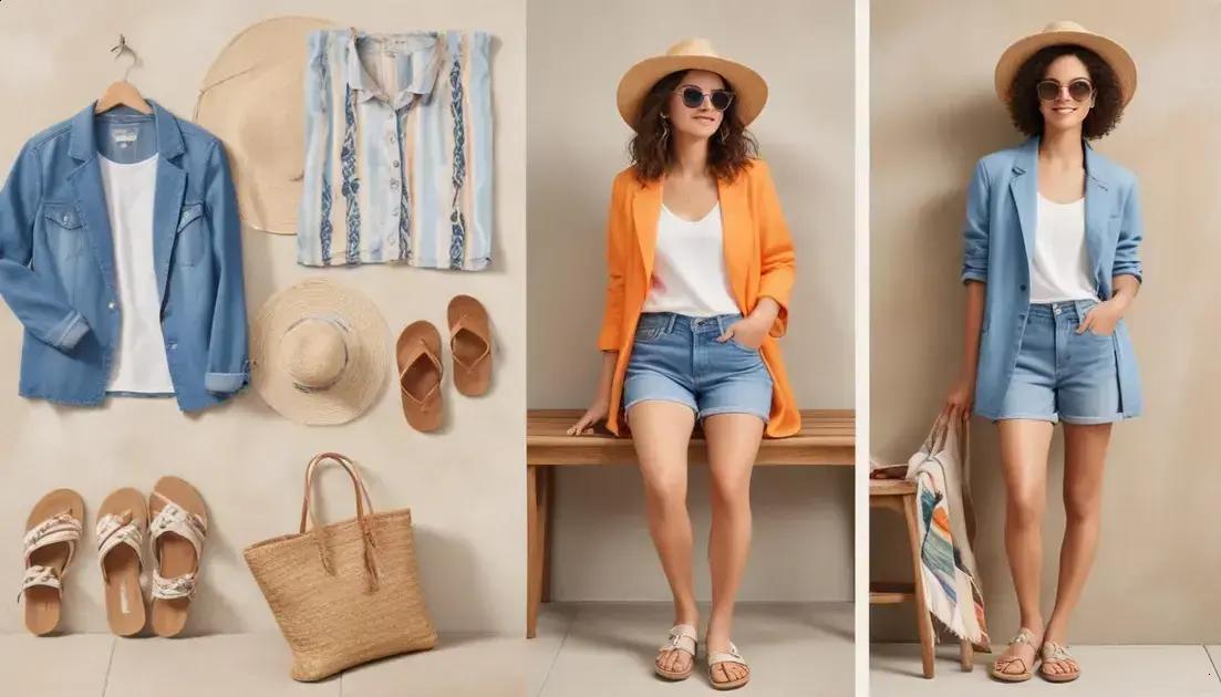 Combinações de looks para ocasiões: praia, trabalho e eventos
