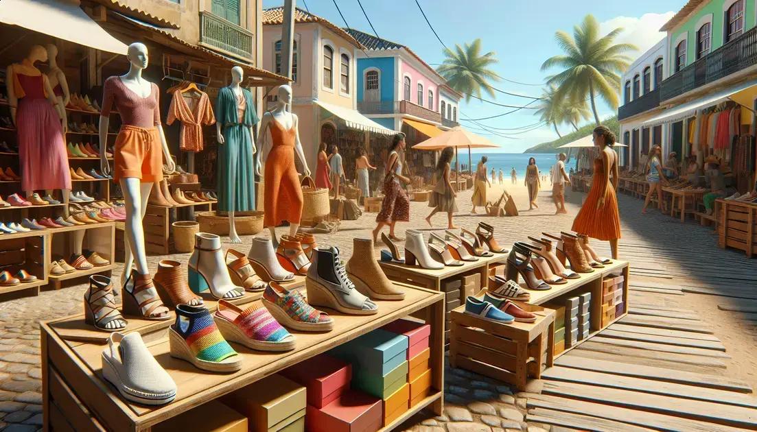 Tendências em sapatos femininos para o clima e o estilo de Jaboatão